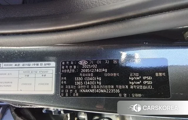 Kia Mohave Master 2021 Серый из Кореи, фото 4