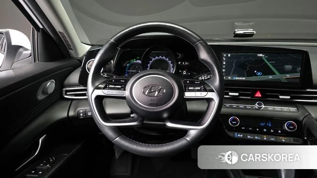 Hyundai Avante Hybrid (CN7) 2022 Черный из Кореи, фото 4