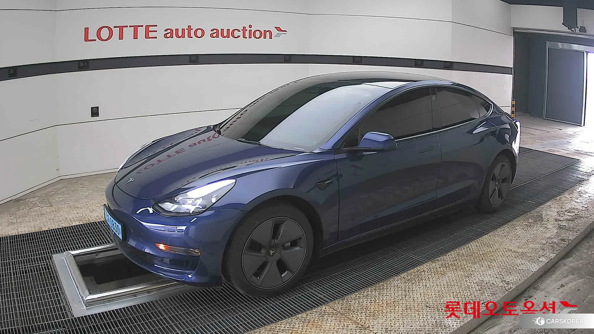 Tesla Model 3 Long Range 2022 Deep Blue Metallic из Кореи, фото 4