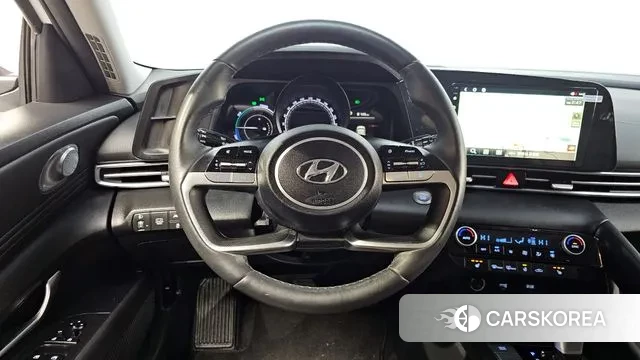 Hyundai Avante Hybrid (CN7) 2023 Белый из Кореи, фото 4
