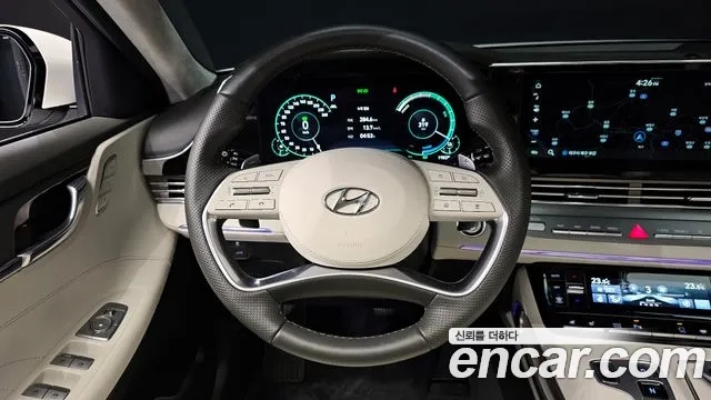 Hyundai The New Grandeur IG Hybrid 2021 Белый из Кореи, фото 4