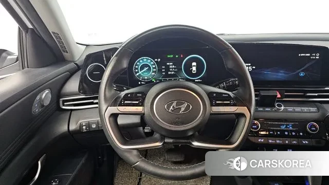 Hyundai Avante Hybrid (CN7) 2021 Белый из Кореи, фото 4