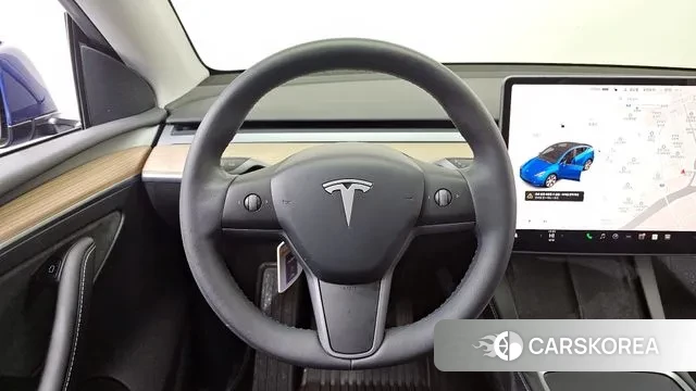 Tesla Model Y 2023 Синий из Кореи, фото 4