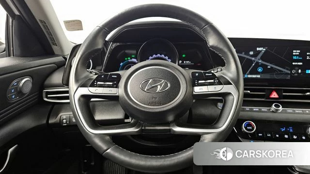 Hyundai Avante Hybrid (CN7) 2022 Белый из Кореи, фото 4