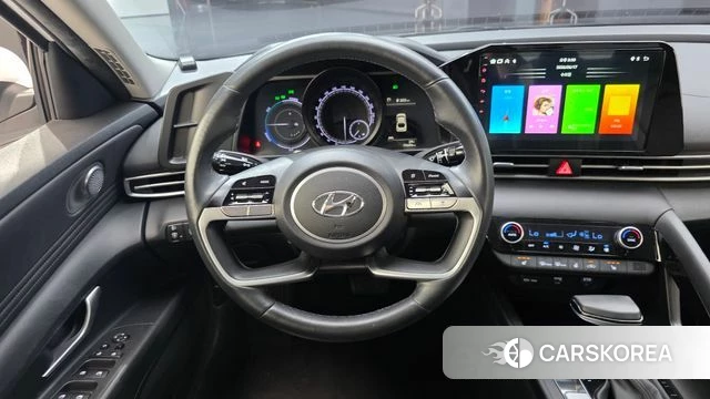 Hyundai Avante Hybrid (CN7) 2023 Белый из Кореи, фото 4