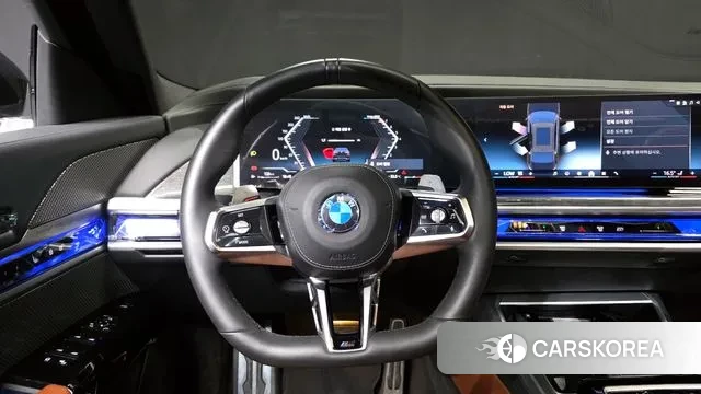 BMW 7 Series (G70) 2024 Черный из Кореи, фото 4