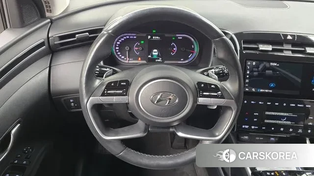 Hyundai Tucson Hybrid (NX4) 2021 Серебристо-серый из Кореи, фото 4