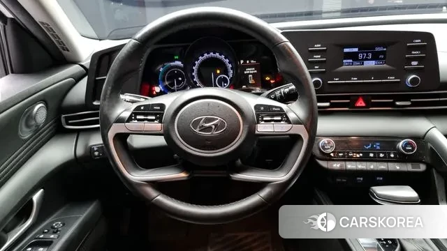 Hyundai Avante Hybrid (CN7) 2021 Белый из Кореи, фото 4