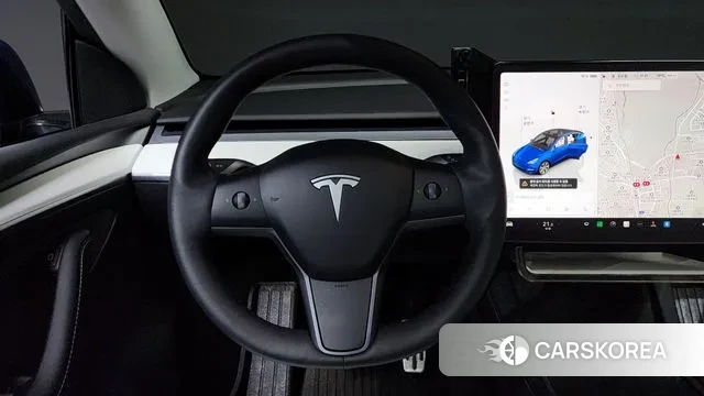 Tesla Model Y 2023 Синий из Кореи, фото 4