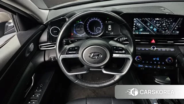 Hyundai Avante Hybrid (CN7) 2021 Серебристо-серый из Кореи, фото 4