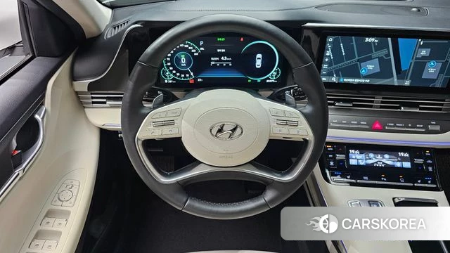 Hyundai The New Grandeur IG Hybrid 2022 Белый из Кореи, фото 4