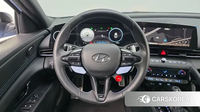 Hyundai Avante (CN7) 2022 Небесно-голубой из Кореи, фото 4