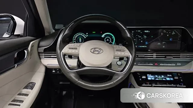 Hyundai The New Grandeur IG Hybrid 2021 Белый из Кореи, фото 4