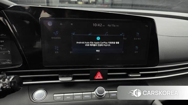 Hyundai Avante Hybrid (CN7) 2022 Белый из Кореи, фото 4