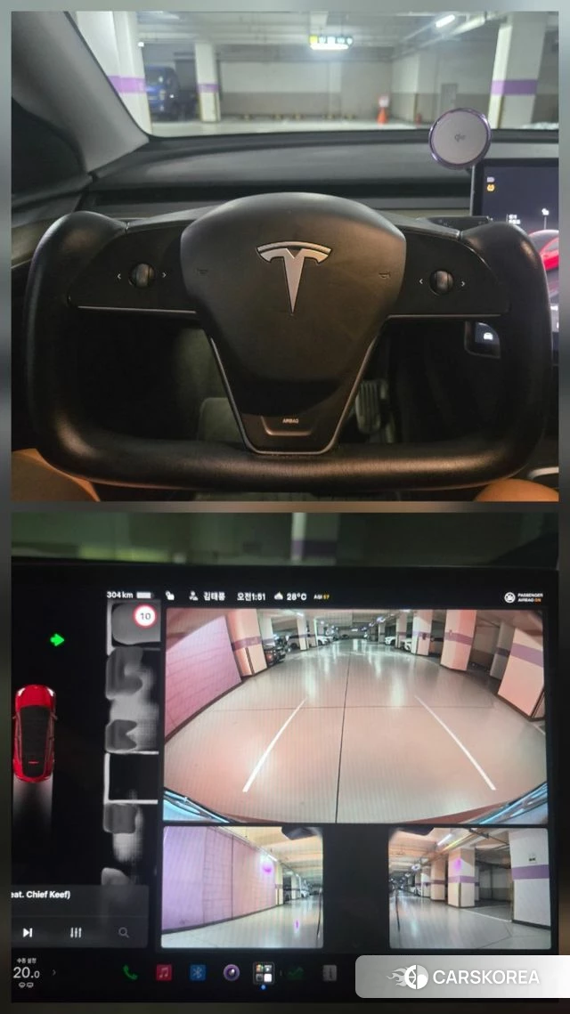 Tesla Model Y 2023 Красный из Кореи, фото 4