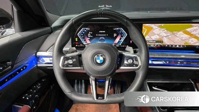 BMW 7 Series (G70) 2022 Черный из Кореи, фото 4