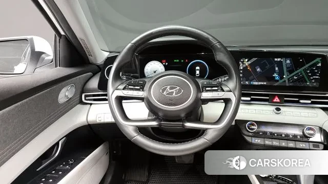 Hyundai Avante Hybrid (CN7) 2021 Белый из Кореи, фото 4