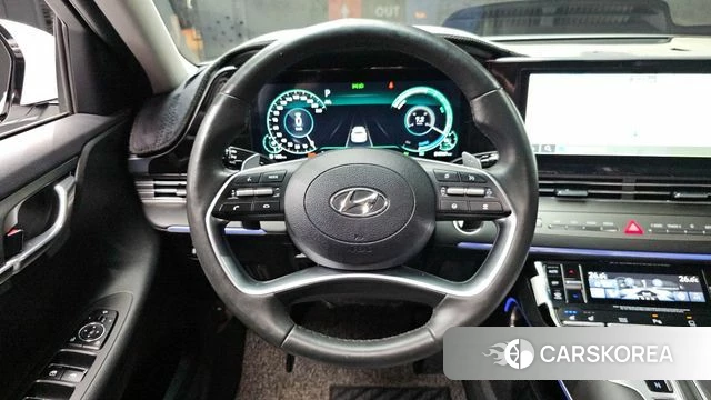 Hyundai The New Grandeur IG Hybrid 2022 Белый из Кореи, фото 4