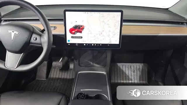 Tesla Model Y 2021 Красный из Кореи, фото 4