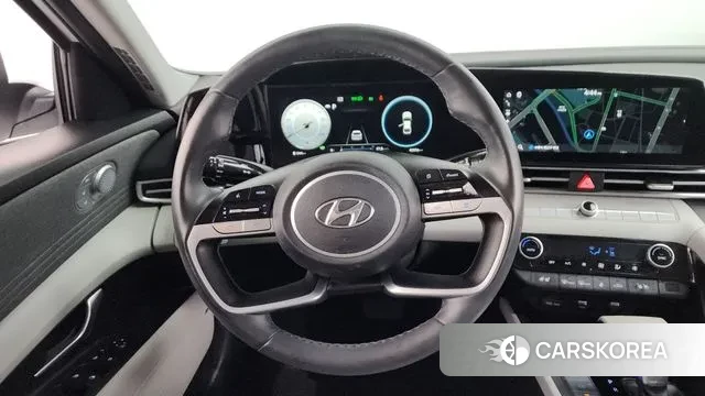 Hyundai Avante Hybrid (CN7) 2021 Белый из Кореи, фото 4