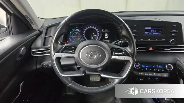 Hyundai Avante Hybrid (CN7) 2021 Белый из Кореи, фото 4