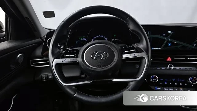 Hyundai Avante Hybrid (CN7) 2022 Черный из Кореи, фото 4