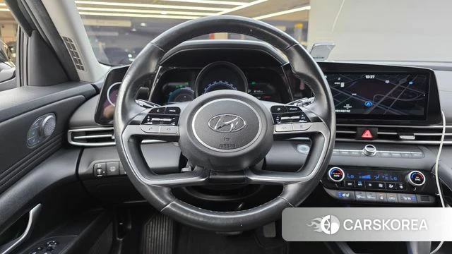 Hyundai Avante Hybrid (CN7) 2021 Черный из Кореи, фото 4