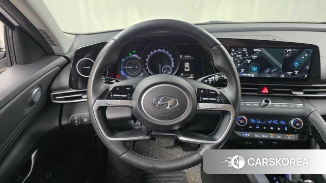 Hyundai Avante Hybrid (CN7) 2021 Белый из Кореи, фото 4