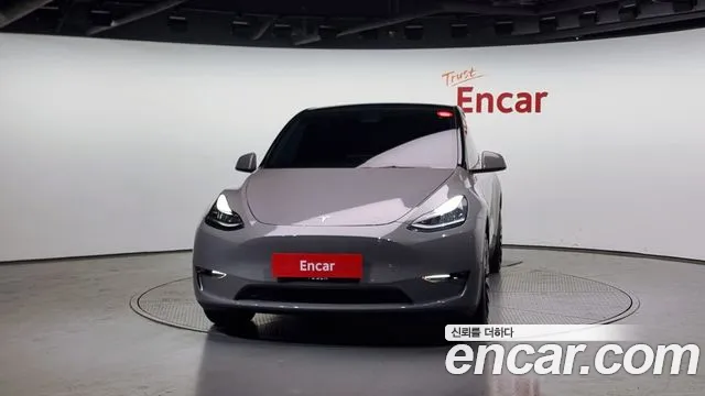 Tesla Model Y 2021 Серый из Кореи, фото 4
