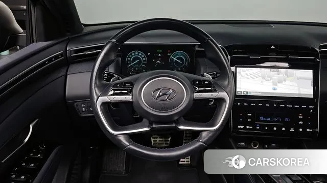 Hyundai Tucson Hybrid (NX4) 2021 Черный из Кореи, фото 4