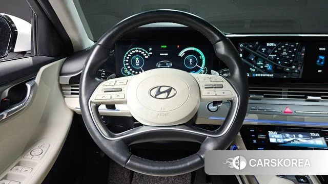 Hyundai The New Grandeur IG Hybrid 2022 Белый из Кореи, фото 4