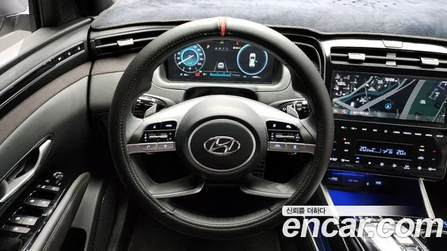 Hyundai Tucson Hybrid (NX4) 2023 Белый из Кореи, фото 4