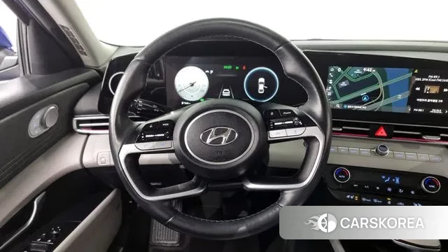 Hyundai Avante Hybrid (CN7) 2021 Синий из Кореи, фото 4