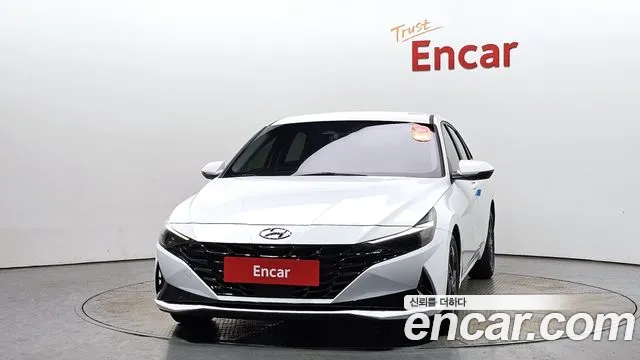 Hyundai Avante Hybrid (CN7) 2021 Белый из Кореи, фото 4