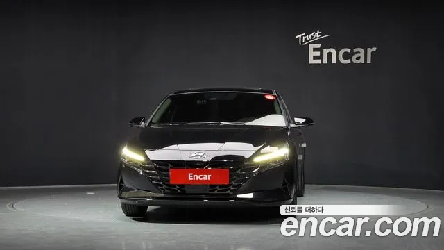 Hyundai Avante Hybrid (CN7) 2022 Черный из Кореи, фото 4