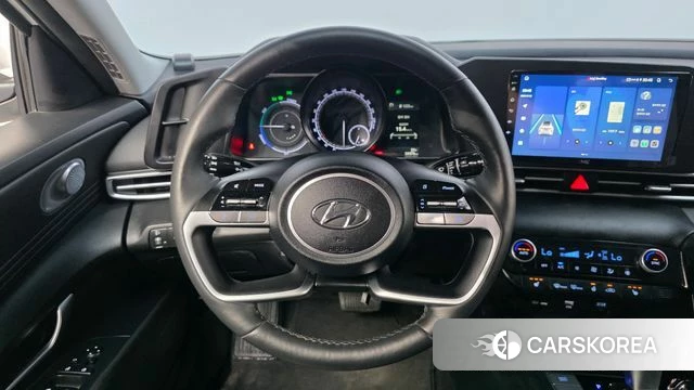 Hyundai Avante Hybrid (CN7) 2023 Белый из Кореи, фото 4