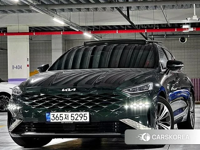 Kia K8 Hybrid 2022 Темно-зеленый из Кореи, фото 4
