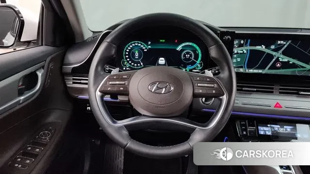 Hyundai The New Grandeur IG Hybrid 2020 Белый из Кореи, фото 4