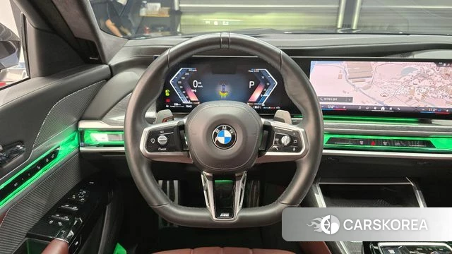 BMW 7 Series (G70) 2022 Черный из Кореи, фото 4
