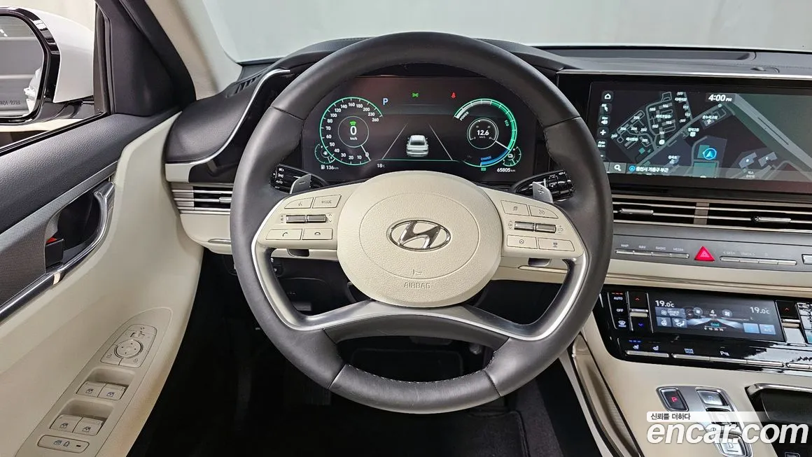 Hyundai The New Grandeur IG Hybrid 2021 Белый из Кореи, фото 4