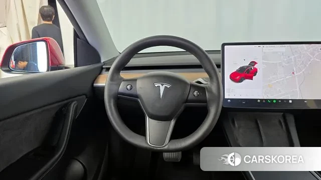 Tesla Model Y 2021 Красный из Кореи, фото 4