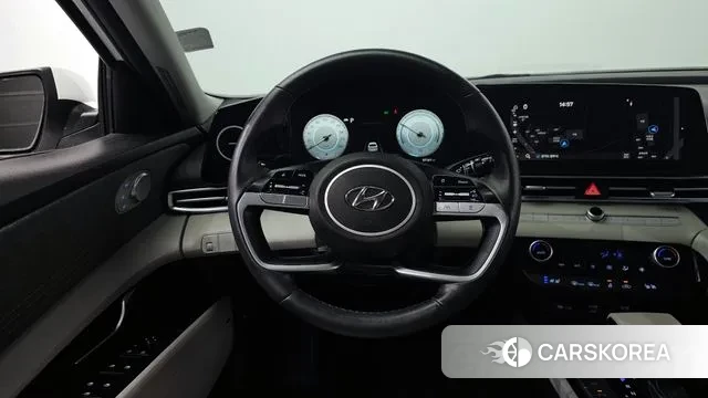 Hyundai Avante Hybrid (CN7) 2021 Белый из Кореи, фото 4