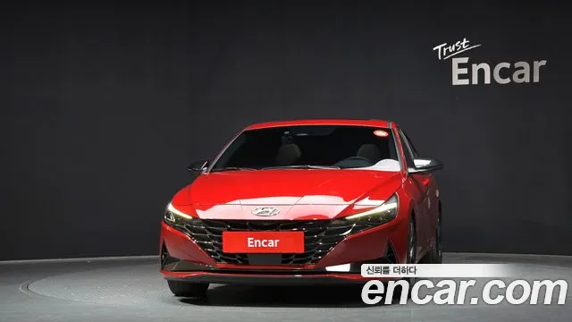 Hyundai Avante Hybrid (CN7) 2022 Красный из Кореи, фото 4