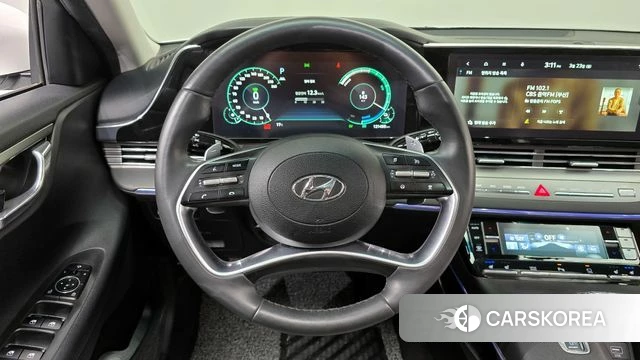 Hyundai The New Grandeur IG Hybrid 2022 Белый из Кореи, фото 4