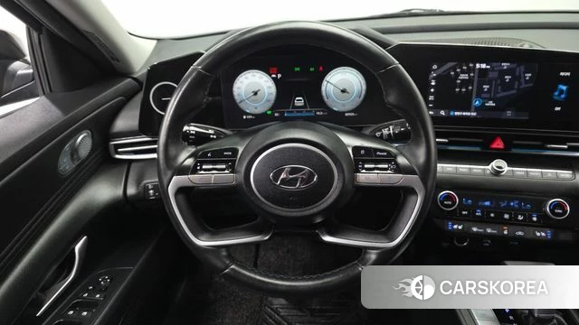 Hyundai Avante Hybrid (CN7) 2021 Черный из Кореи, фото 4