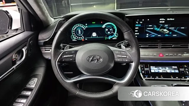 Hyundai The New Grandeur IG Hybrid 2022 Белый из Кореи, фото 4
