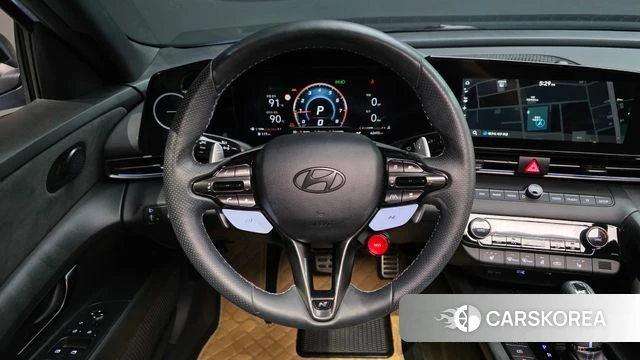Hyundai The New Avante (CN7) 2023 Небесно-голубой из Кореи, фото 4