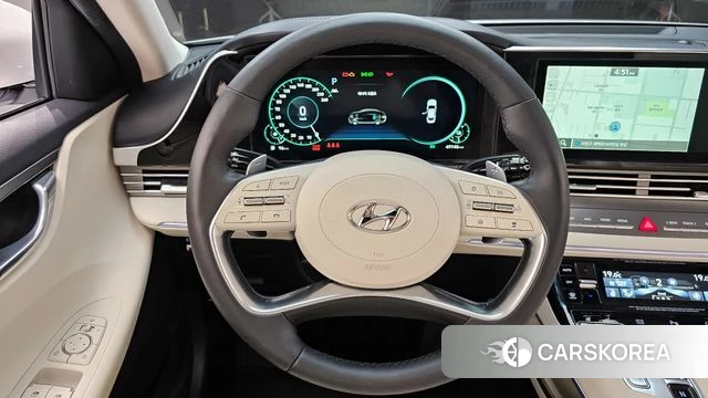 Hyundai The New Grandeur IG Hybrid 2021 Белый из Кореи, фото 4