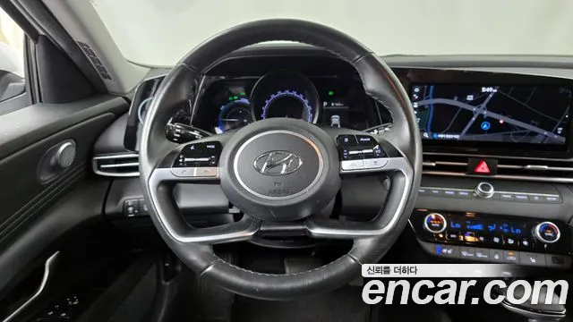 Hyundai Avante Hybrid (CN7) 2021 Белый из Кореи, фото 4