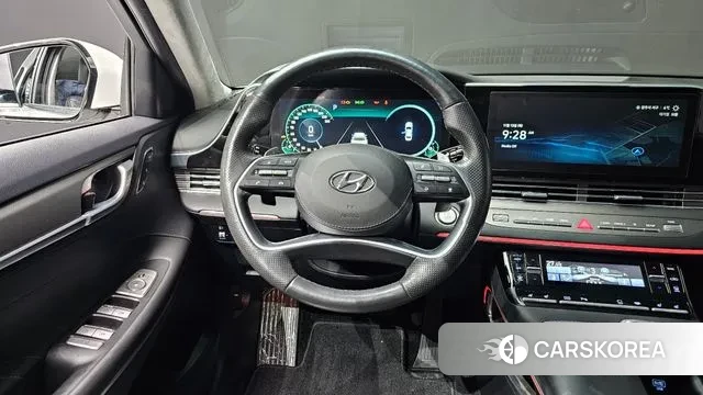 Hyundai The New Grandeur IG Hybrid 2021 Белый из Кореи, фото 4